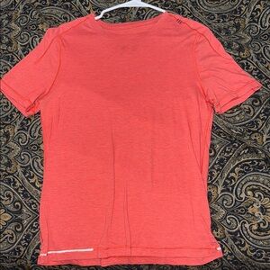 Lululemon Athletica Orange Fitted Short Sleeve Tee